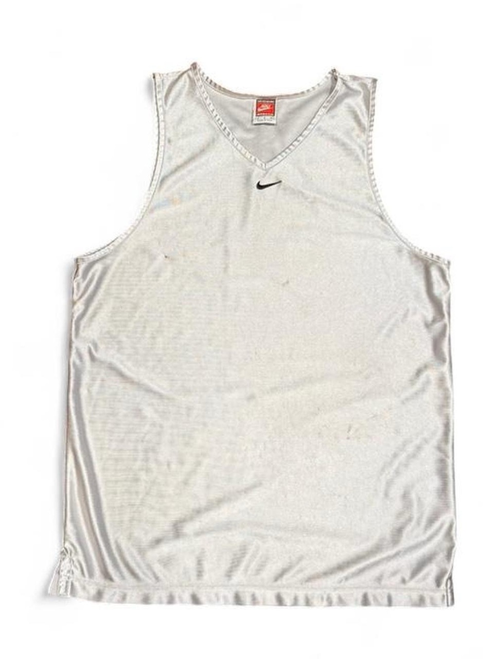 Vintage Nike Team Sports Center Swoosh Silver Tank Top Made in USA